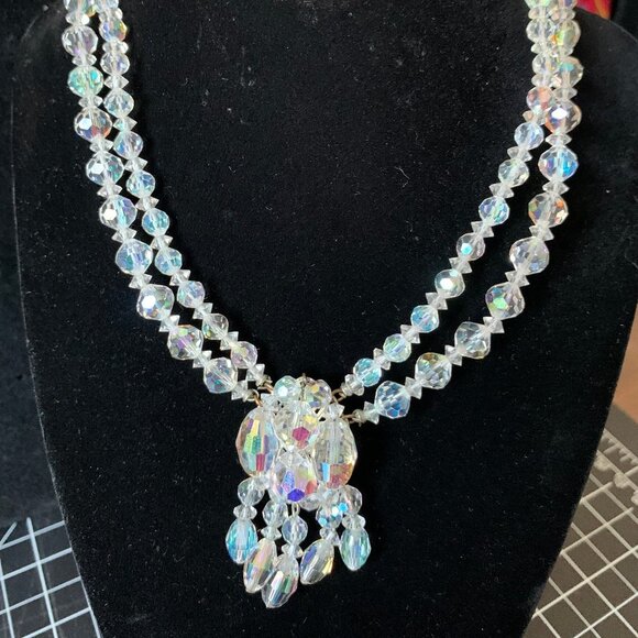 Aurora Borealis Necklace and Earrings Set - Picture 3 of 6